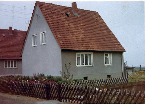 Siedlungshaus v. Fam. Tesche 1960 (Wird bei Klick vergrößert)