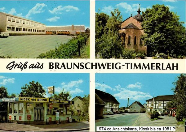 Hist.Postkarte mit Schule 1974