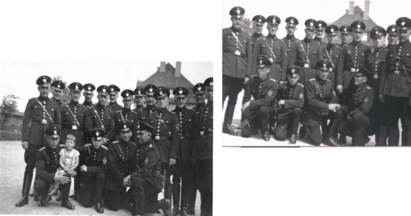 Unsere Feuerwehrleute in den Nachkriegsjahren (Wird bei Klick vergrößert)
