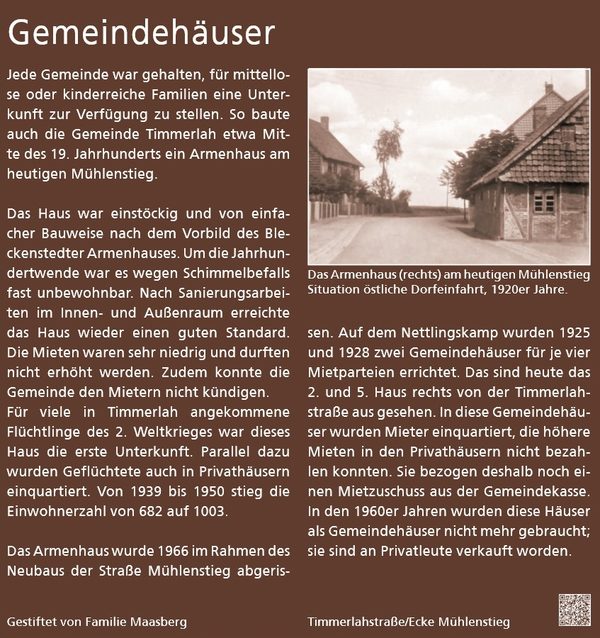 Historischer Dorfrundgang: Gemeindehäuser (Wird bei Klick vergrößert)