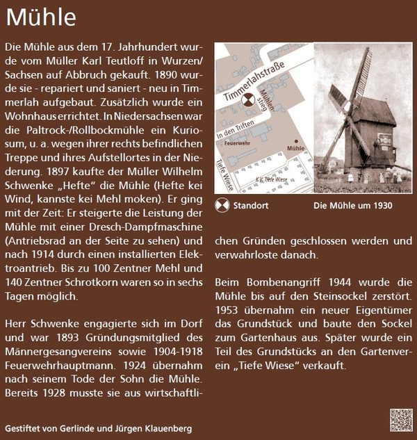 Historischer Dorfrundgang: Mühle