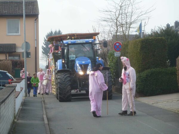 Karnevalswagen 216 in der Tiefen Wiese (Wird bei Klick vergrößert)