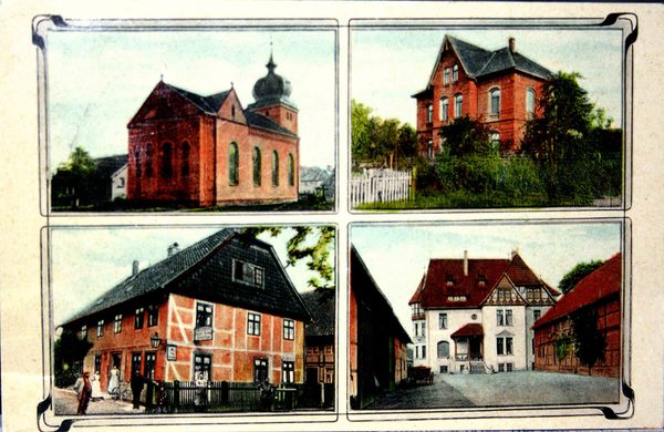 Timmerlah - Kirche, Voges, Posthülfsstelle, Rübenschlößchen (Wird bei Klick vergrößert)