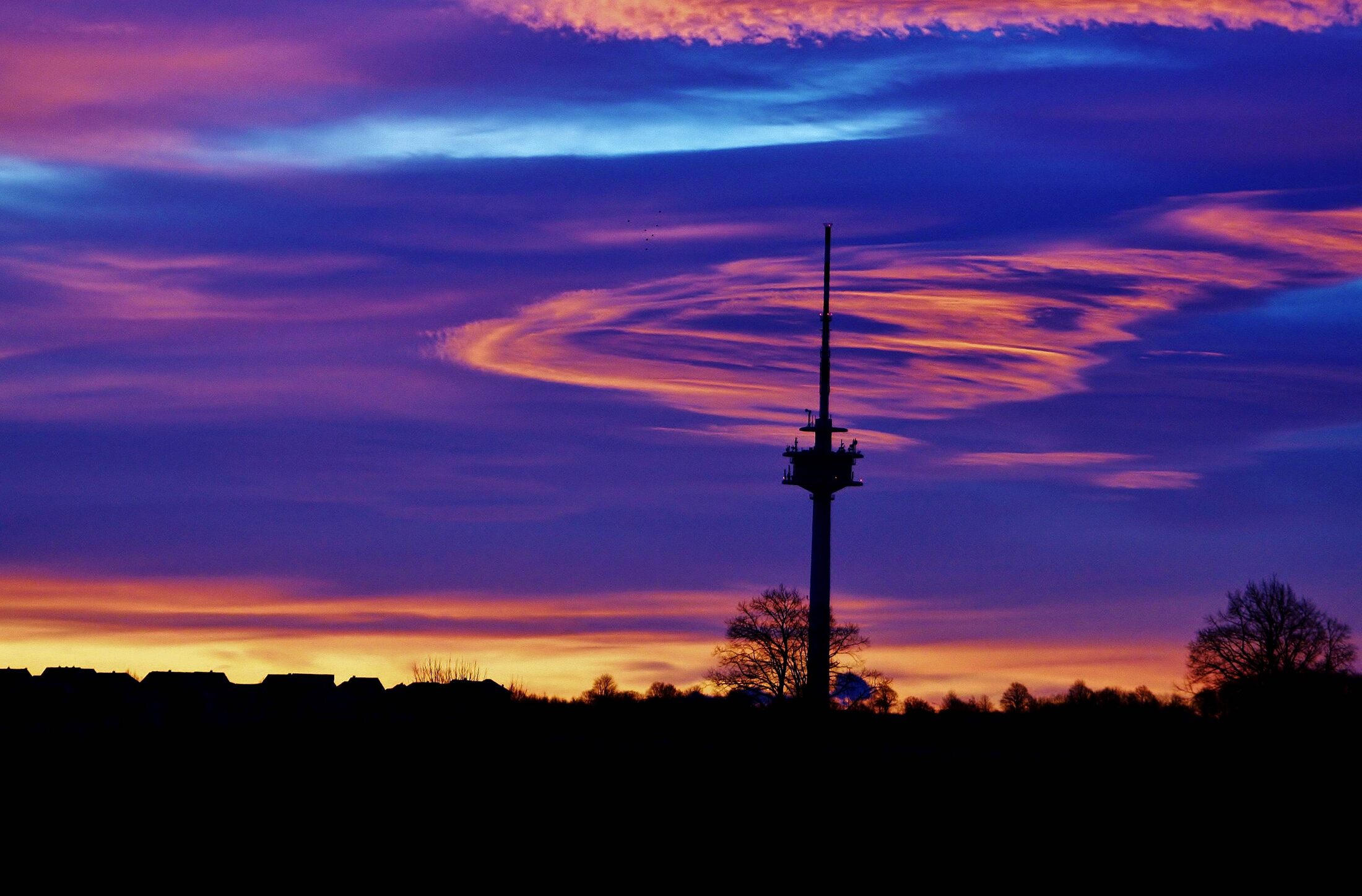 Sonnenaufgang 6.2.16 (Wird bei Klick vergrößert)