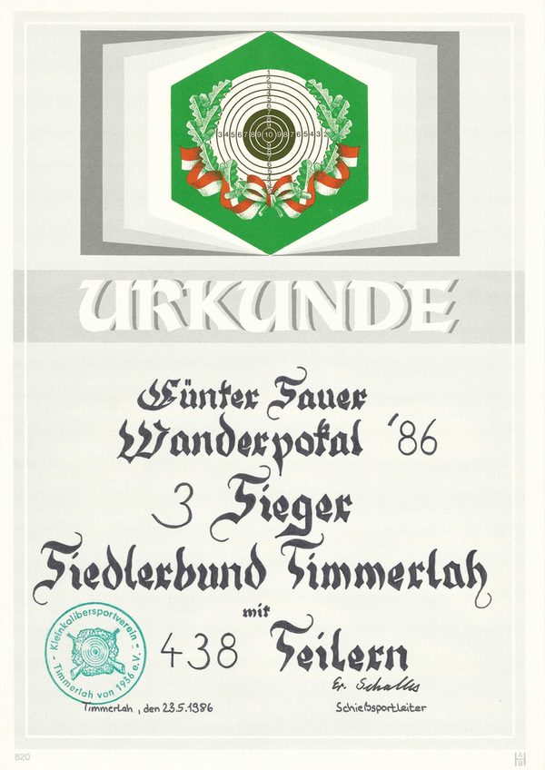 GfW Wanderpokal 1986