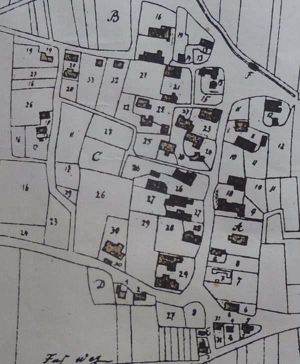 Timmerlah Stadtplan 1751 (Wird bei Klick vergrößert)