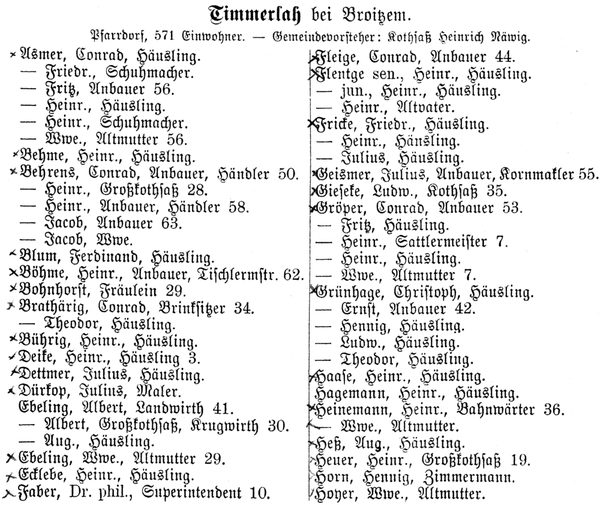 Auszug Landes-Adressbuch Braunschweig 1892, S.5