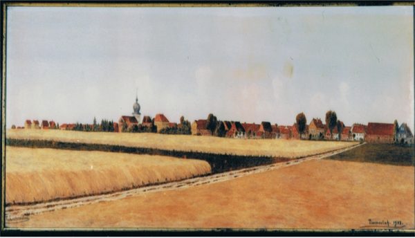 Timmerlah von Osten - Gemälde von 1908 (Wird bei Klick vergrößert)