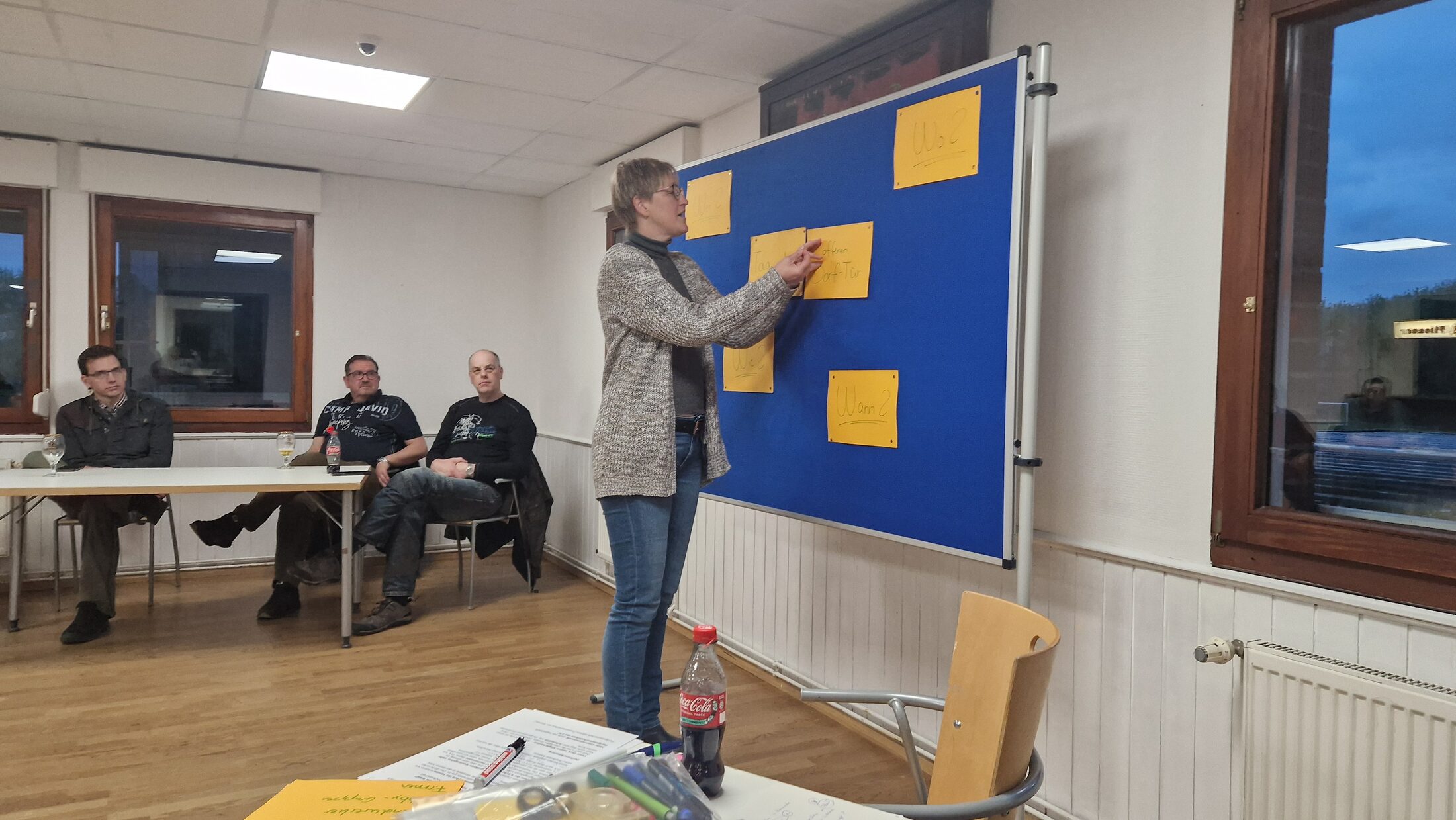 Svenja Rosendahl stellt die Idee des Offenen Dorfes vor (Wird bei Klick vergrößert)