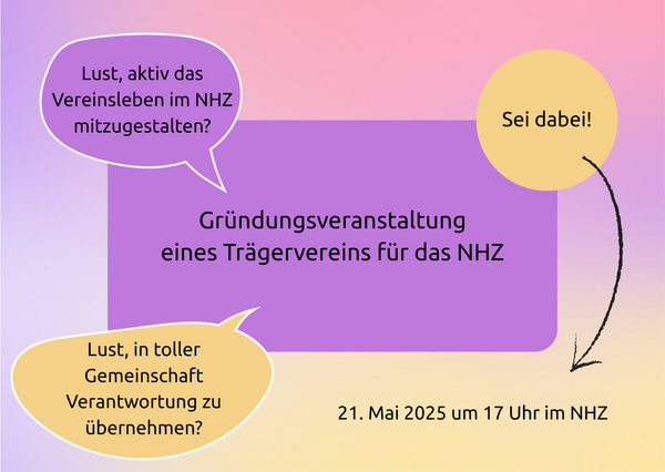 Plakat Vereinsgründung (Wird bei Klick vergrößert)