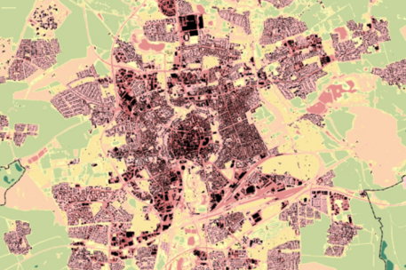 Visualisierung Hitzeinseln in Braunschweig