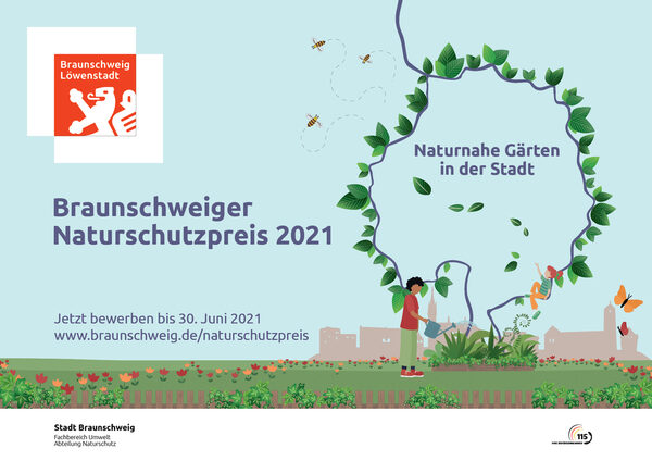 Plakat des Naturschutzpreises 2021. (Wird bei Klick vergrößert)