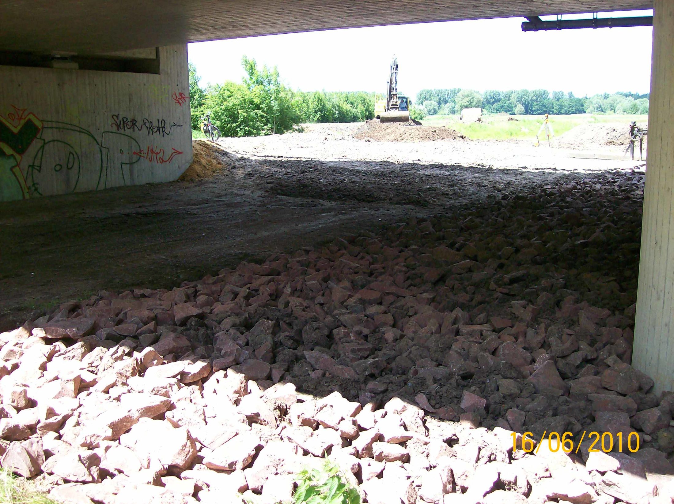 Standort 1h (Brücke) am 16.06.2010 (Wird bei Klick vergrößert)