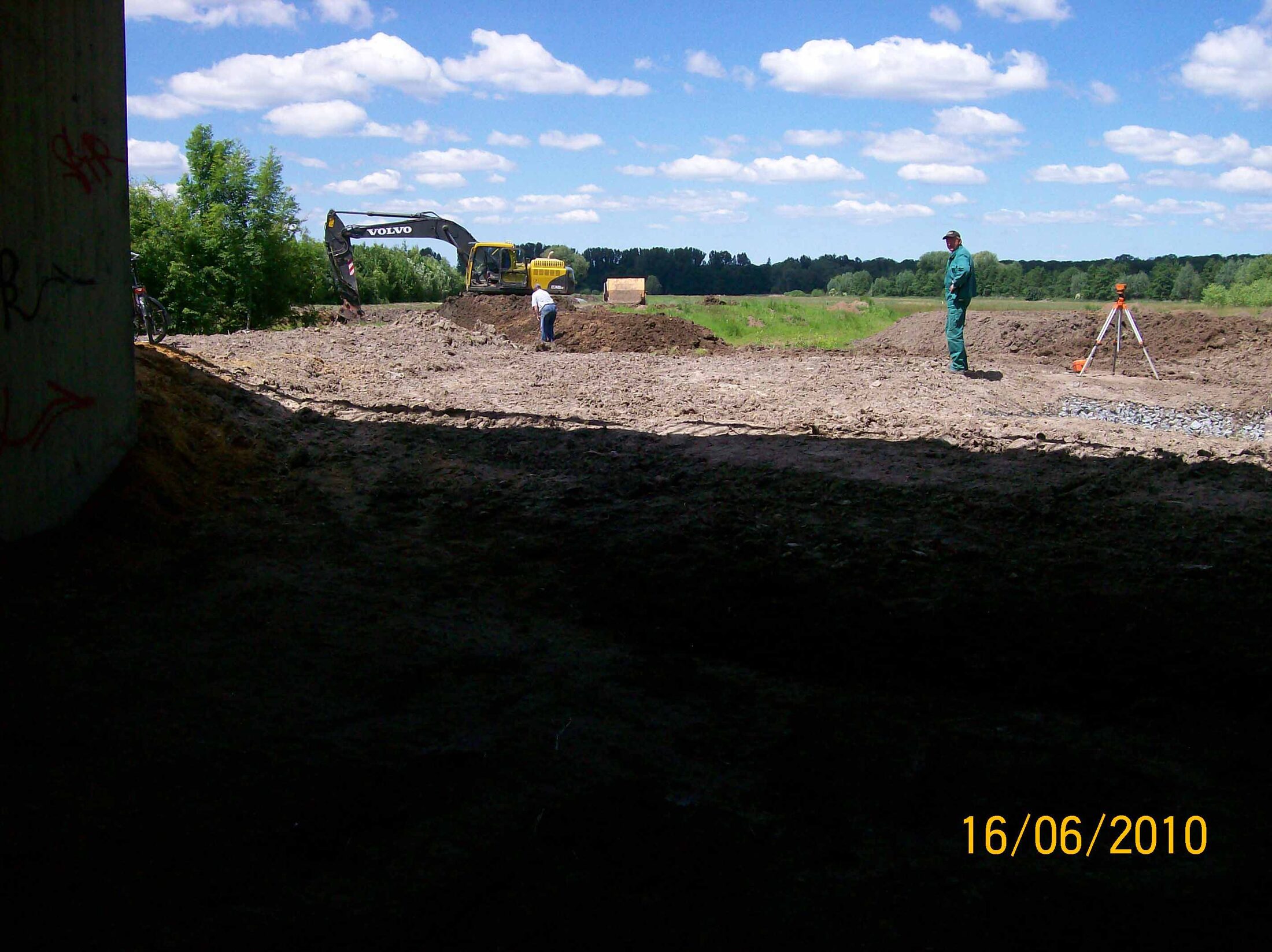 Standort 1i (Brücke) am 16.06.2010 (Wird bei Klick vergrößert)