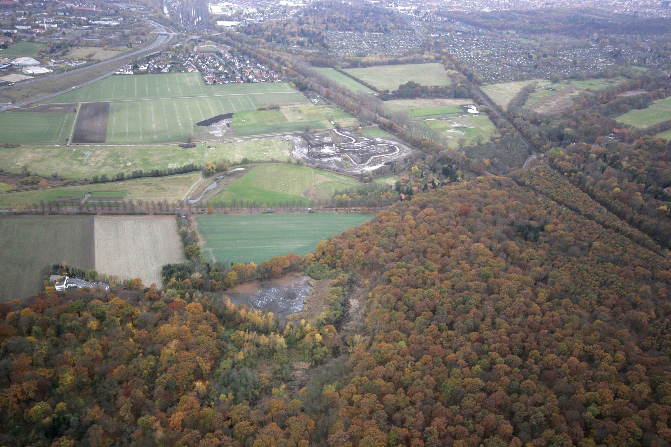 Luftbild 1 im Nov. 2009 (Wird bei Klick vergrößert)