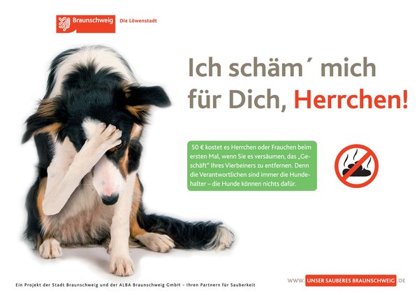 Plakatmotiv gegen Hundekot