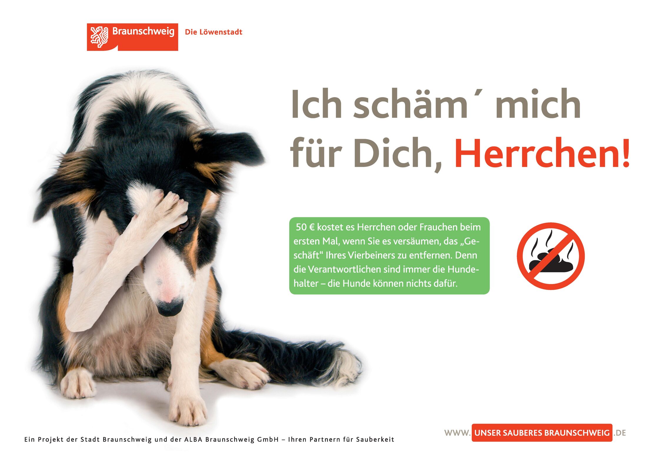 Plakatmotiv gegen Hundekot (Wird bei Klick vergrößert)