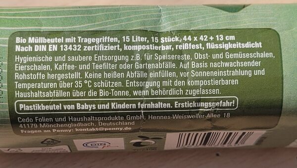Kompostierbare Kunststoffe gehören keinesfalls in die Biotonne! (Wird bei Klick vergrößert)