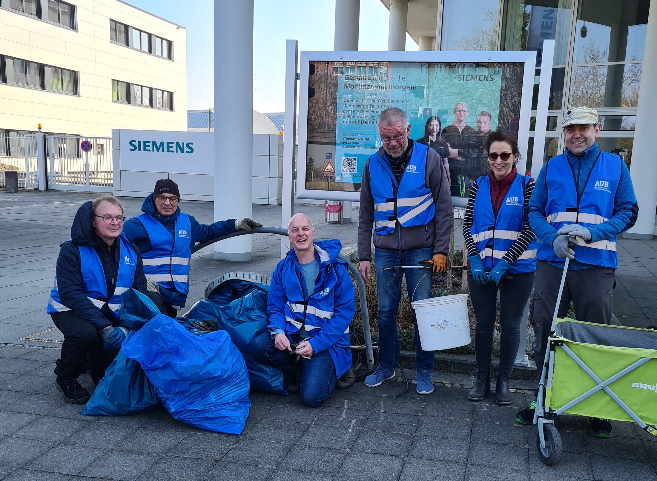 Die AUB-Betriebsräte bei Siemens (Wird bei Klick vergrößert)