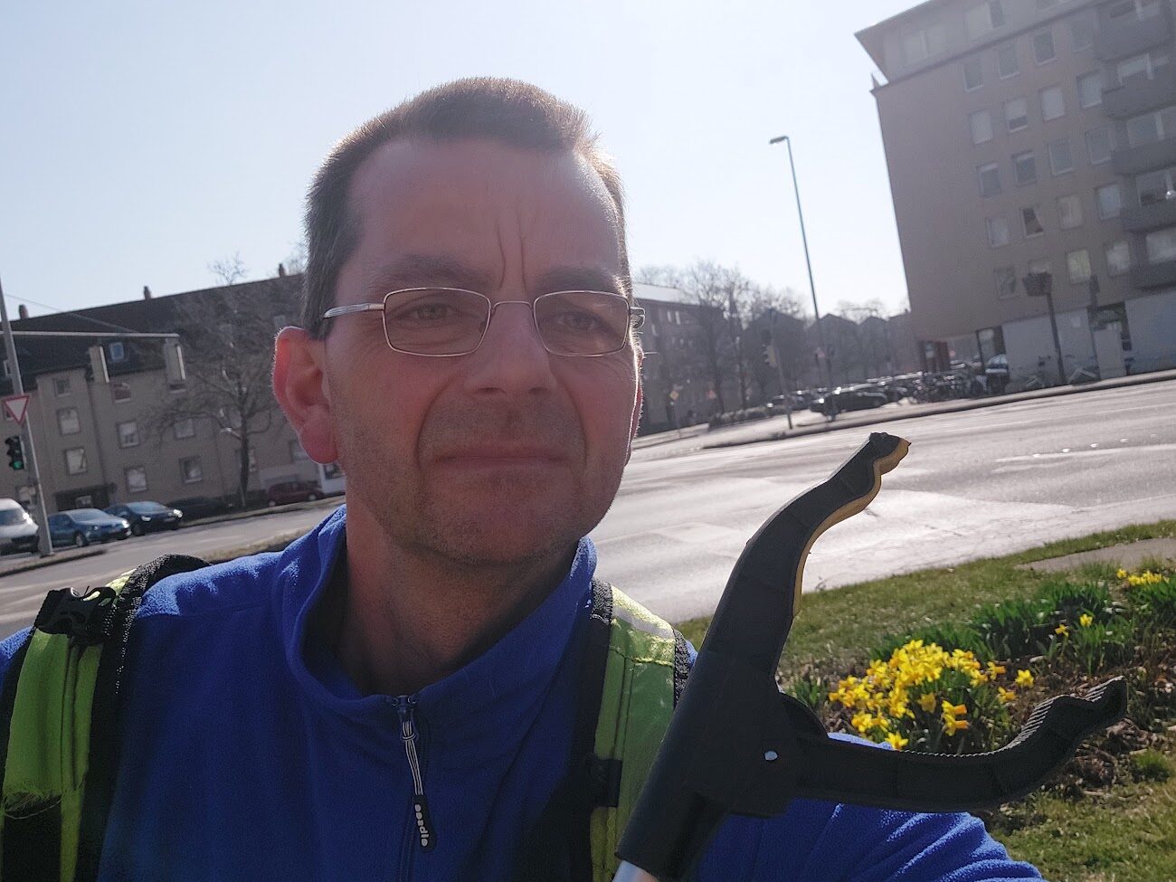 Thorsten mit Greifer (Wird bei Klick vergrößert)