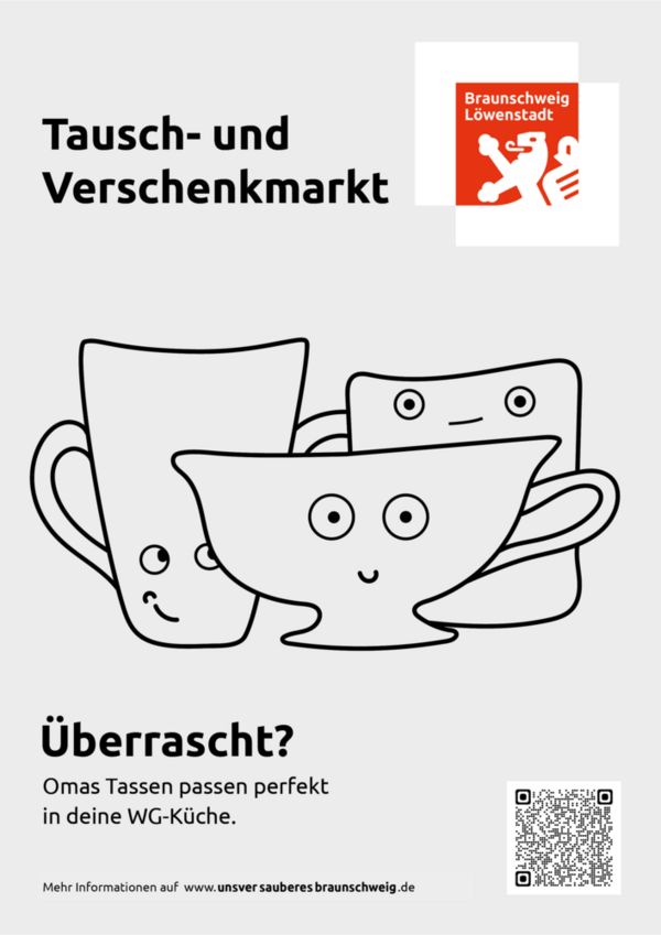 Plakat zum Tausch- und Verschenkmarkt (Wird bei Klick vergrößert)