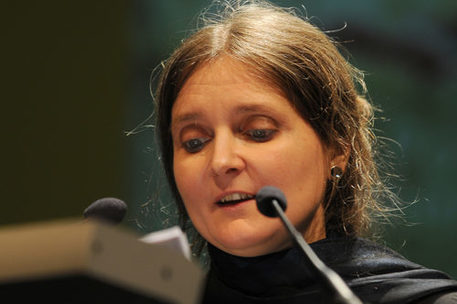 Ein Foto zeigt die Preisträgerin des Wilhelm Raabe-Literaturpreises 2013: Marion Poschmann.
