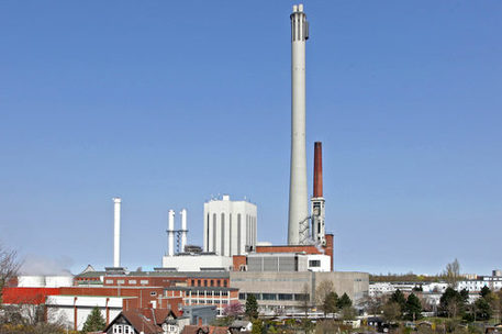 Blick auf das Heizkraftwerk Braunschweig