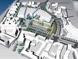 Einkaufszentrum "Schlosspark-Arkaden" (Wird bei Klick vergrößert)