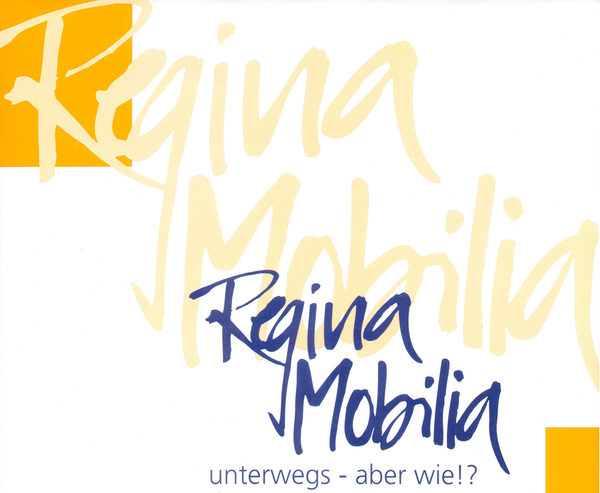 Ausstellungshinweis mit dem Titel "Regina Mobia"