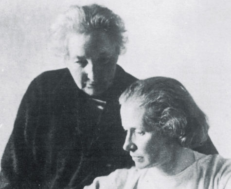 Schwarz-Weiß-Porträt: Anita Augspurg und Lida Gustava Heymann