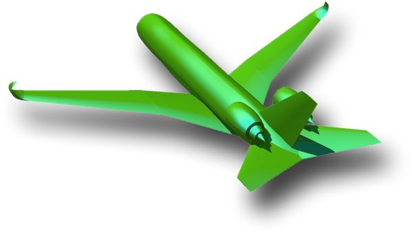 Flugzeugentwurf der Zukunft (Green-Freighter) (Wird bei Klick vergrößert)