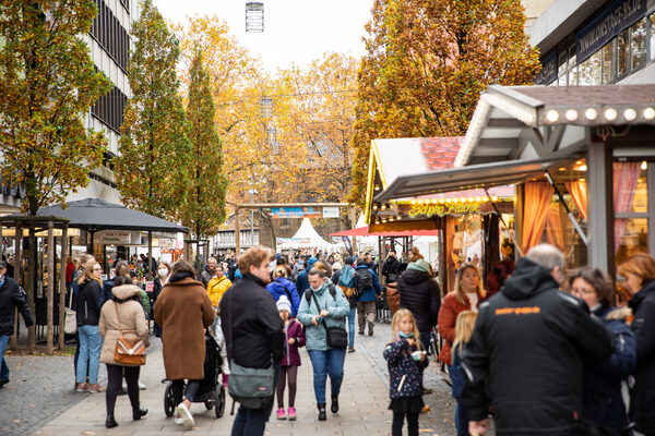 Die mummegenussmeile 2021 lockte zahlreiche Besucherinnen und Besucher in die Braunschweiger Innenstadt. (Wird bei Klick vergrößert)