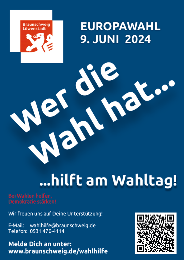 Plakat Wahlhilfe Werbung Europawahl 2024