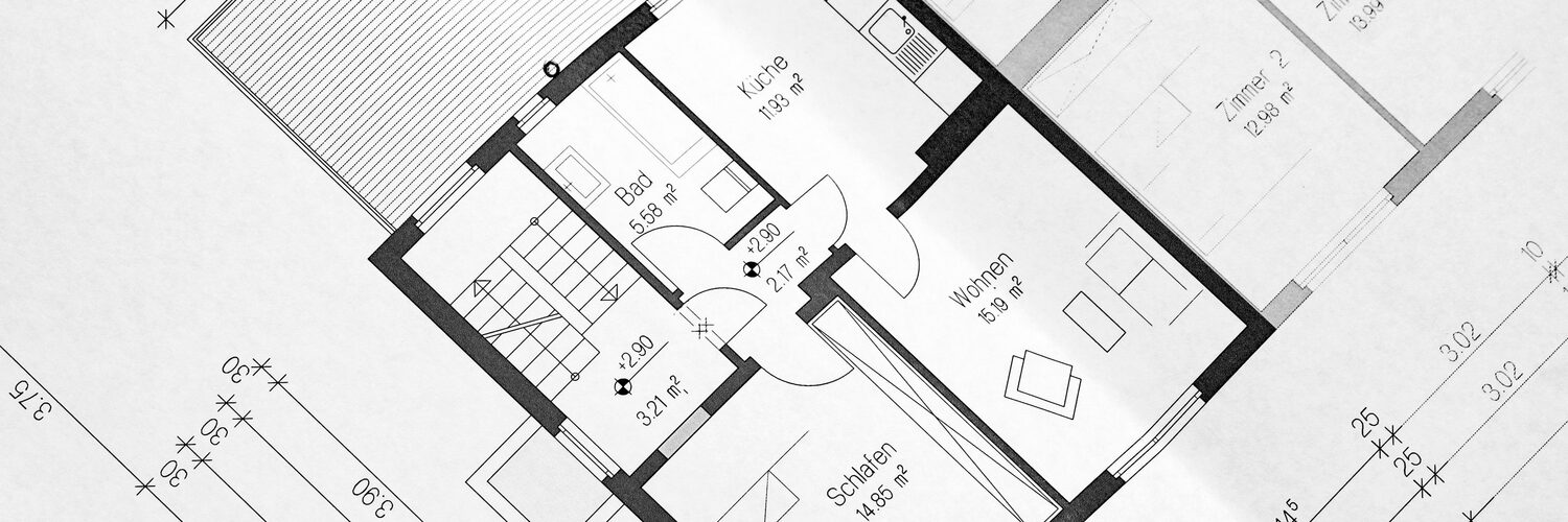 Grundrisszeichnung einer Wohnung