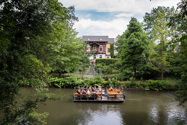 Floßfahrt auf der Oker (Wird bei Klick vergrößert)