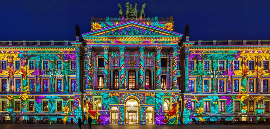 Beim Festival of Lights erstrahlen vom 28. Oktober bis zum 1. November bekannte Gebäude und Wahrzeichen Braunschweigs in eindrucksvollen Lichtinstallationen.