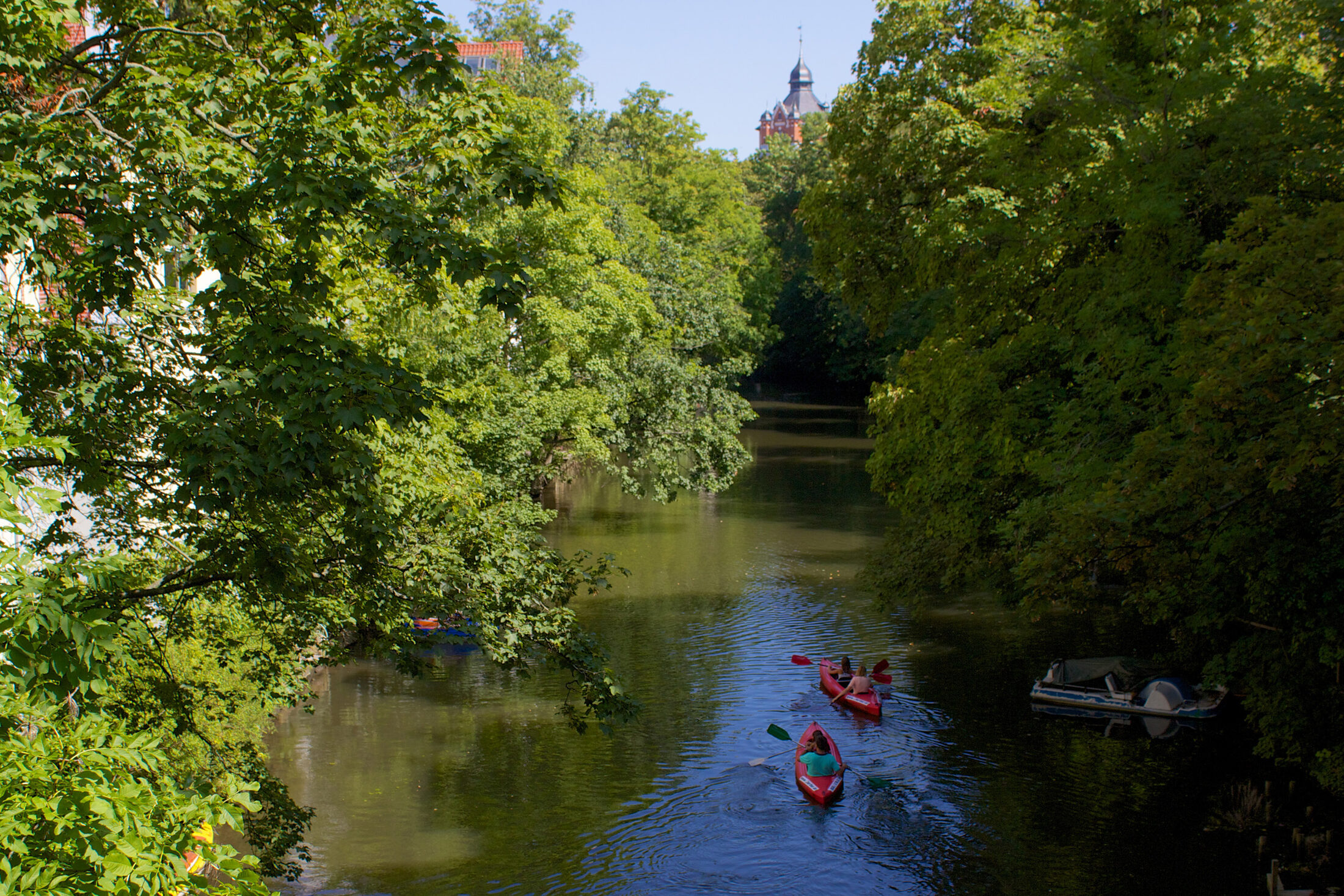 Paddeln auf der Oker (Wird bei Klick vergrößert)