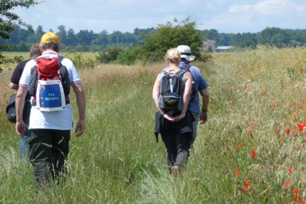 Unterwegs auf dem Pilgerweg Via Romea (Wird bei Klick vergrößert)