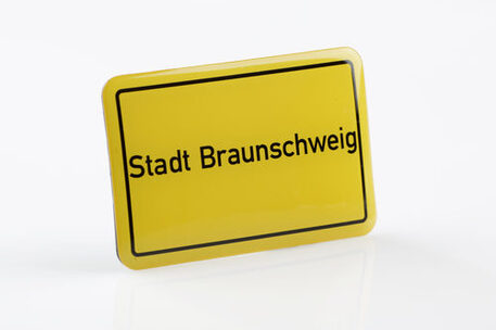 Magnet Ortsschild Stadt Braunschweig