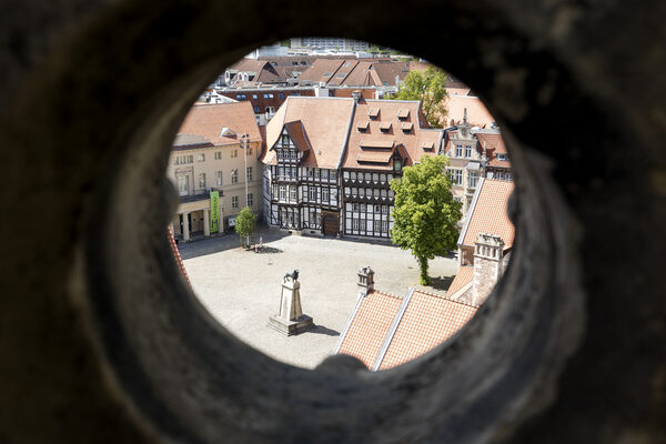 Burgplatz Blick von oben (Wird bei Klick vergrößert)
