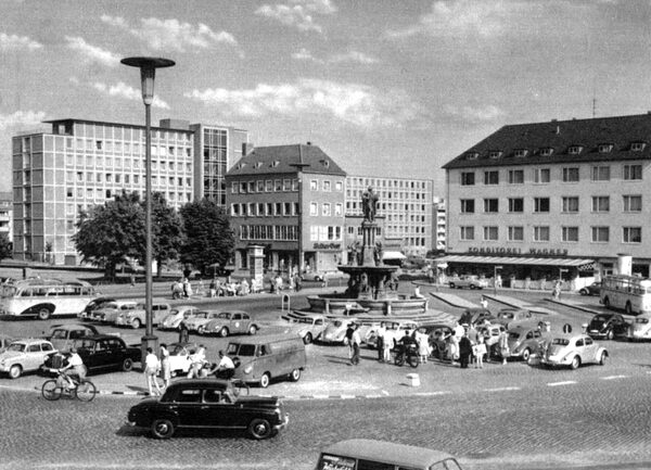 Hagenmarkt Südost 1955 (Wird bei Klick vergrößert)