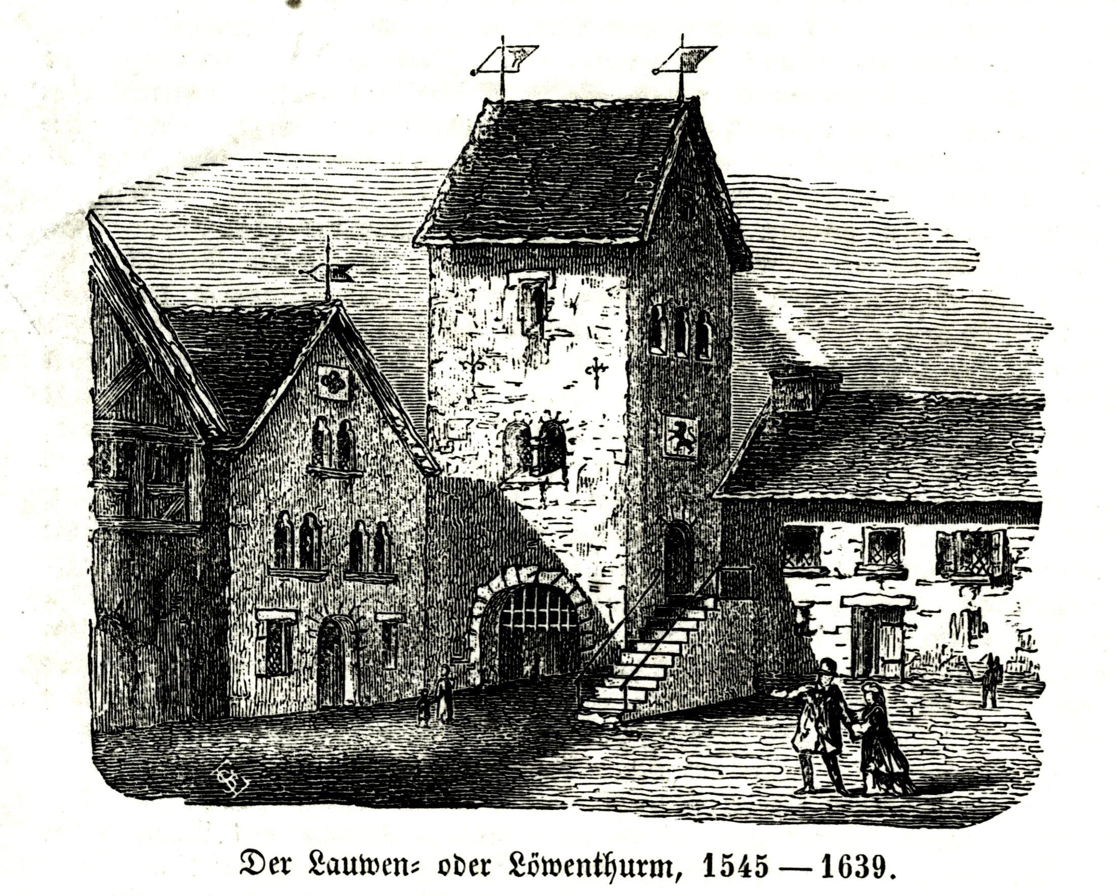 Kohlmarkt - Leuenturm (Wird bei Klick vergrößert)