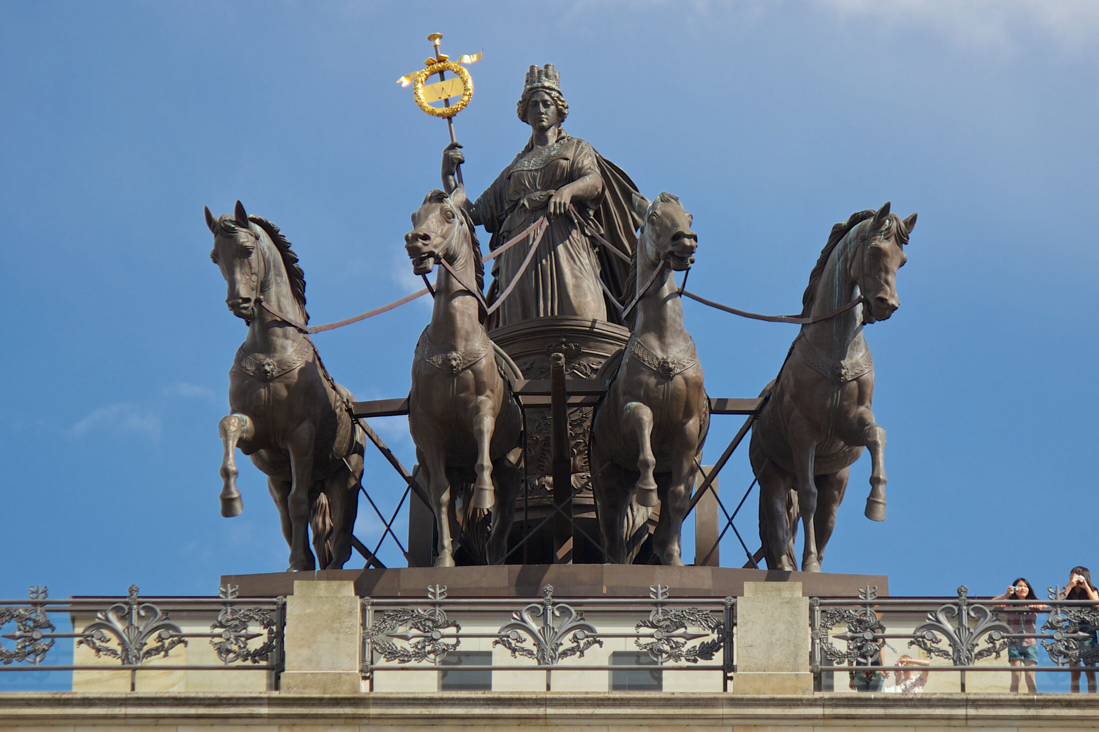 Quadriga des Braunschweiger Residenzschlosses (Zoom on click)