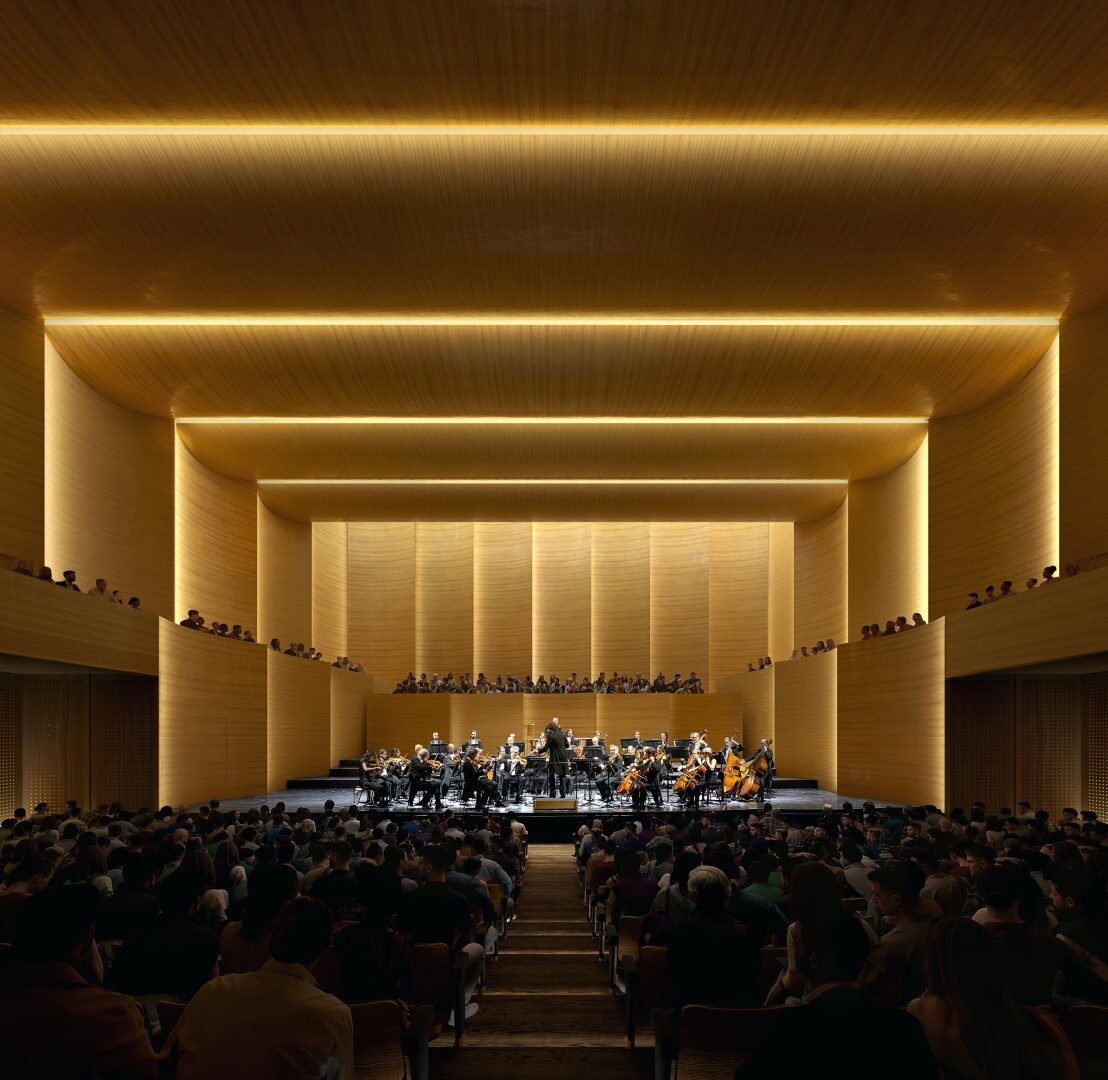 Haus der Musik Siegerentwurf Konzertsaal (Wird bei Klick vergrößert)