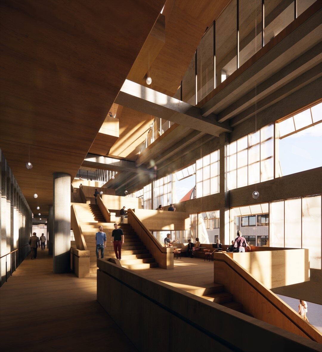 Haus der Musik Anerkennungen Dorte Mandrup Foyer (Wird bei Klick vergrößert)
