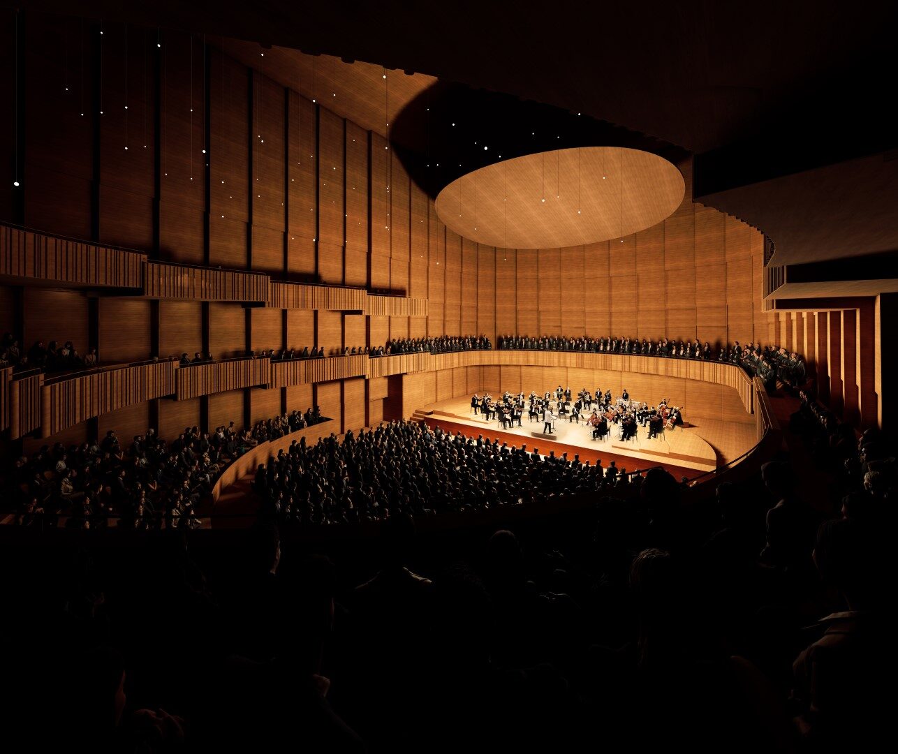 Haus der Musik Anerkennungen Dorte Mandrup Konzertsaal (Wird bei Klick vergrößert)