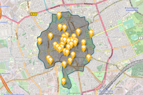 Ausschnitt der Wikimap