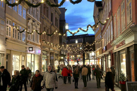 Weihnachtsbeleuchtung in der Braunschweiger Innenstadt