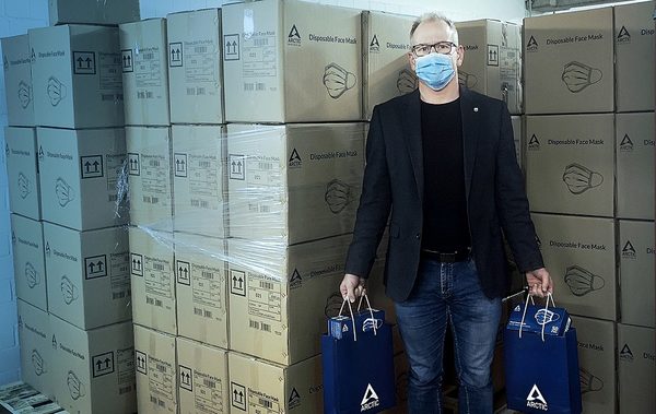 Arctic GmbH spendet mehr als 14.500 Mund-Nase-Bedeckungen (Wird bei Klick vergrößert)