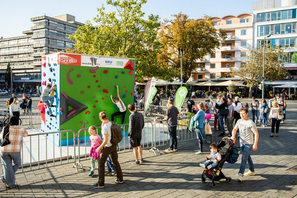 Mit Veranstaltungswochenenden mit verkaufsoffenem Sonntag, wie hier beim trendsporterlebnis 2021, wollen Stadtmarketing und Arbeitsausschuss Innenstadt auch in diesem Jahr wieder viele Menschen für einen Innenstadtbesuch begeistern. (Wird bei Klick vergrößert)